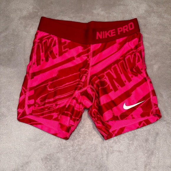 Nike Pants - "Nike Pro Women's Shorts - Pink - Size Medium - Dri-FIT Technology"